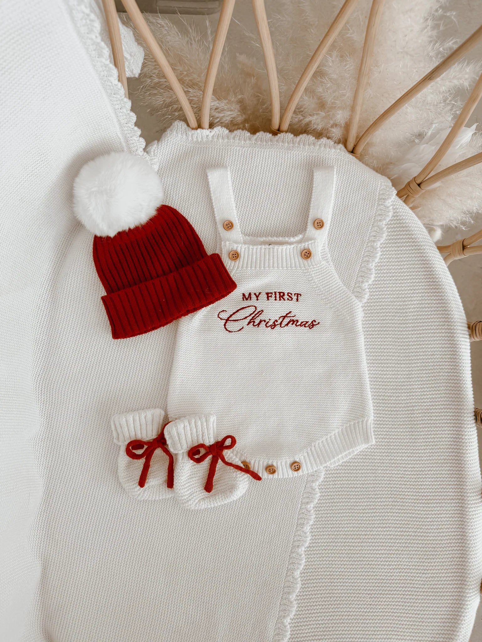 'My First Christmas' Singlet Knit Romper