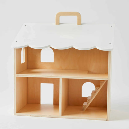 Wooden Dolls House with Furniture