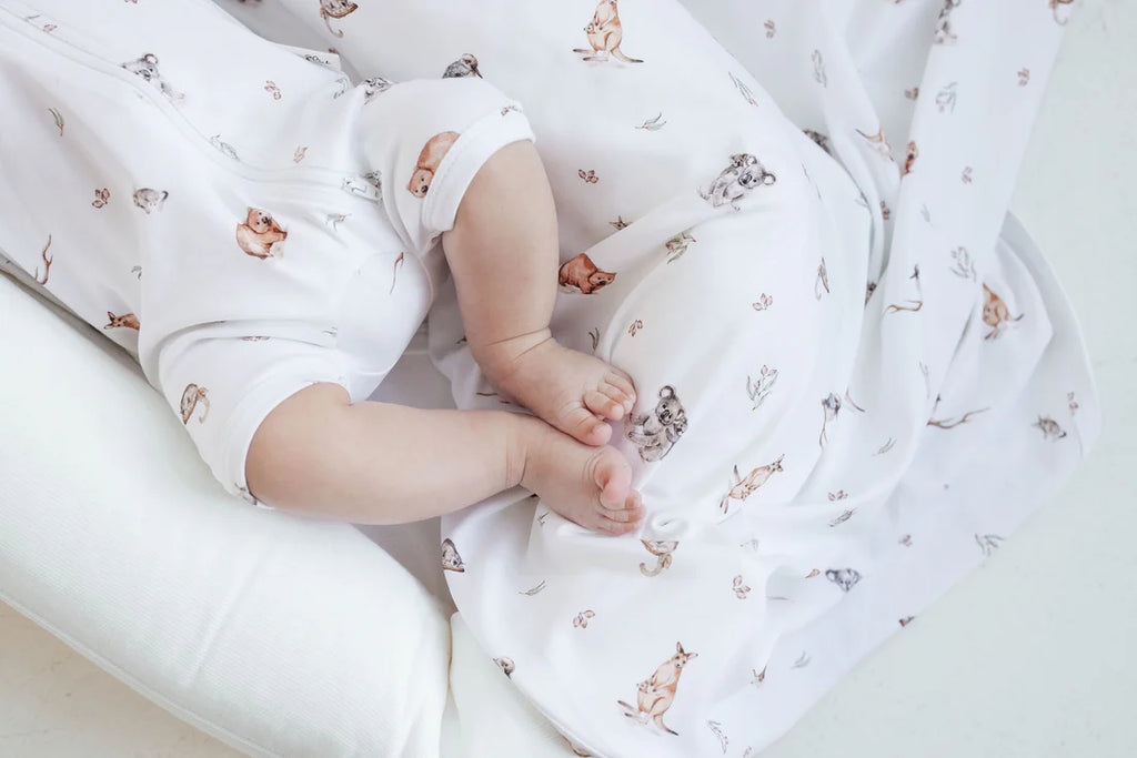 Native Animals SS Zip Romper