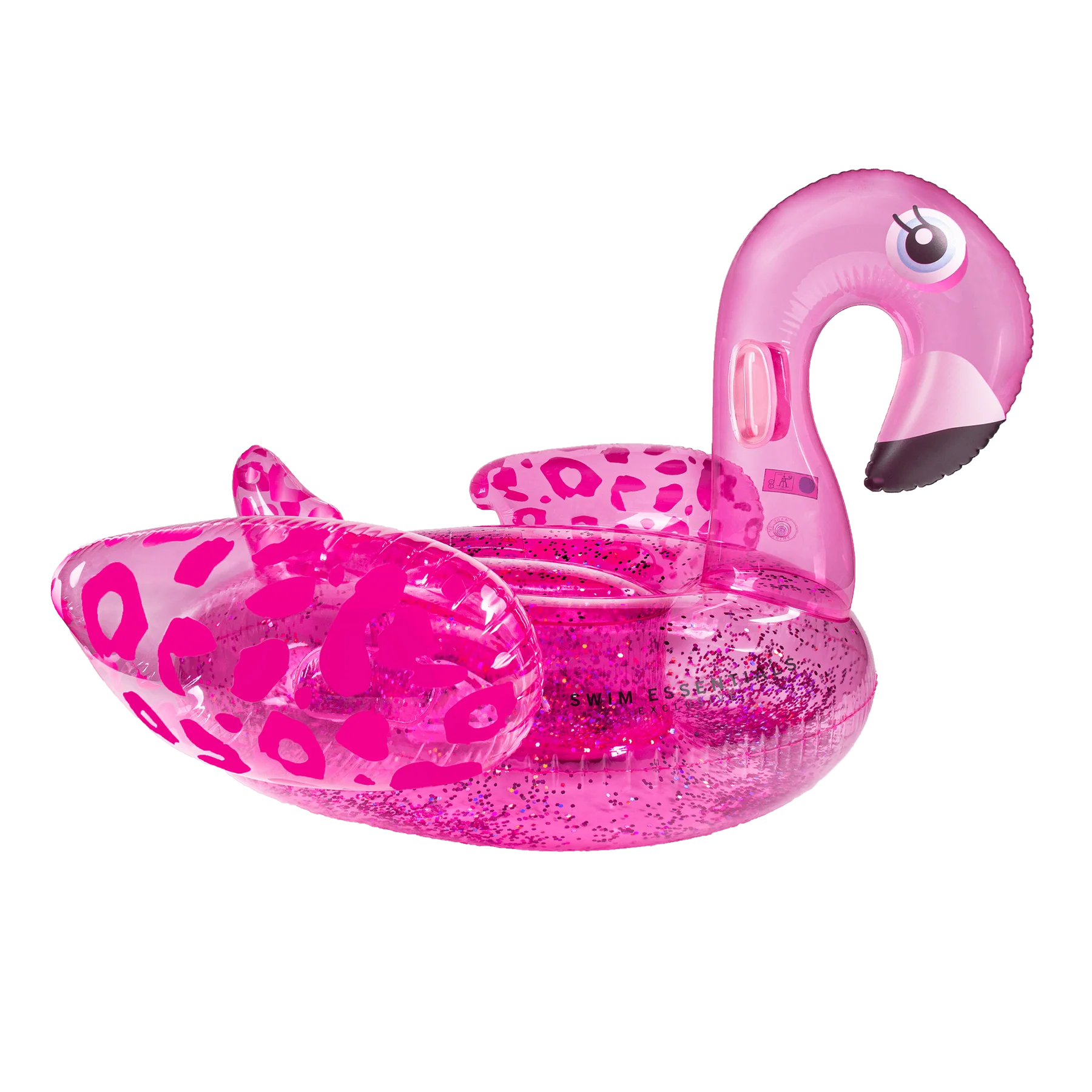 Inflatable Ride On - Neon Pink Flamingo, 150 cm