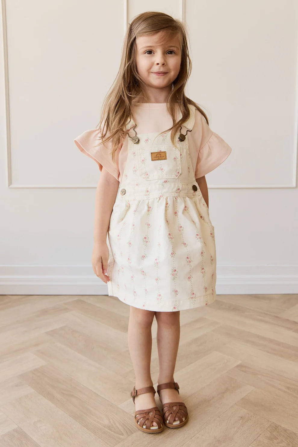 Norah Overall Dress - Rose Trail