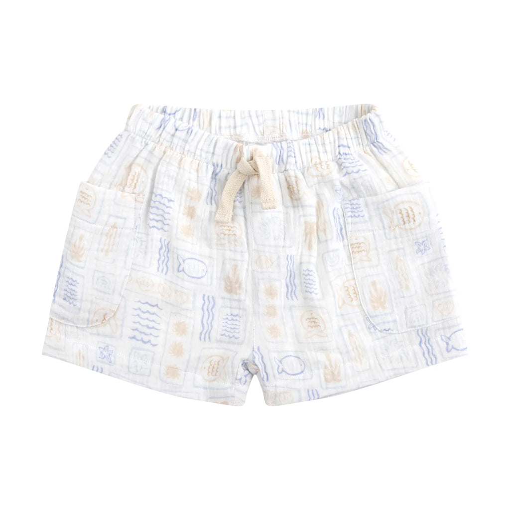 Woven Print Short - Salty Shores