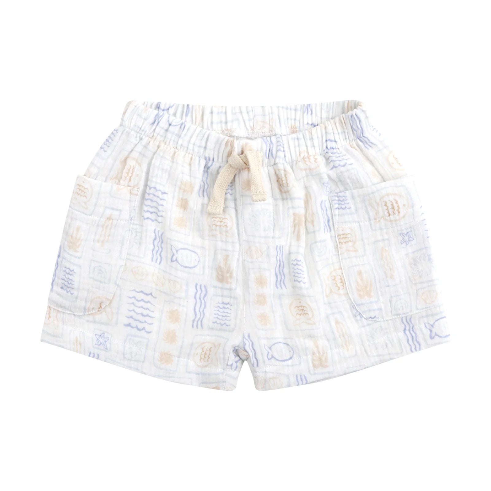 Woven Print Short - Salty Shores