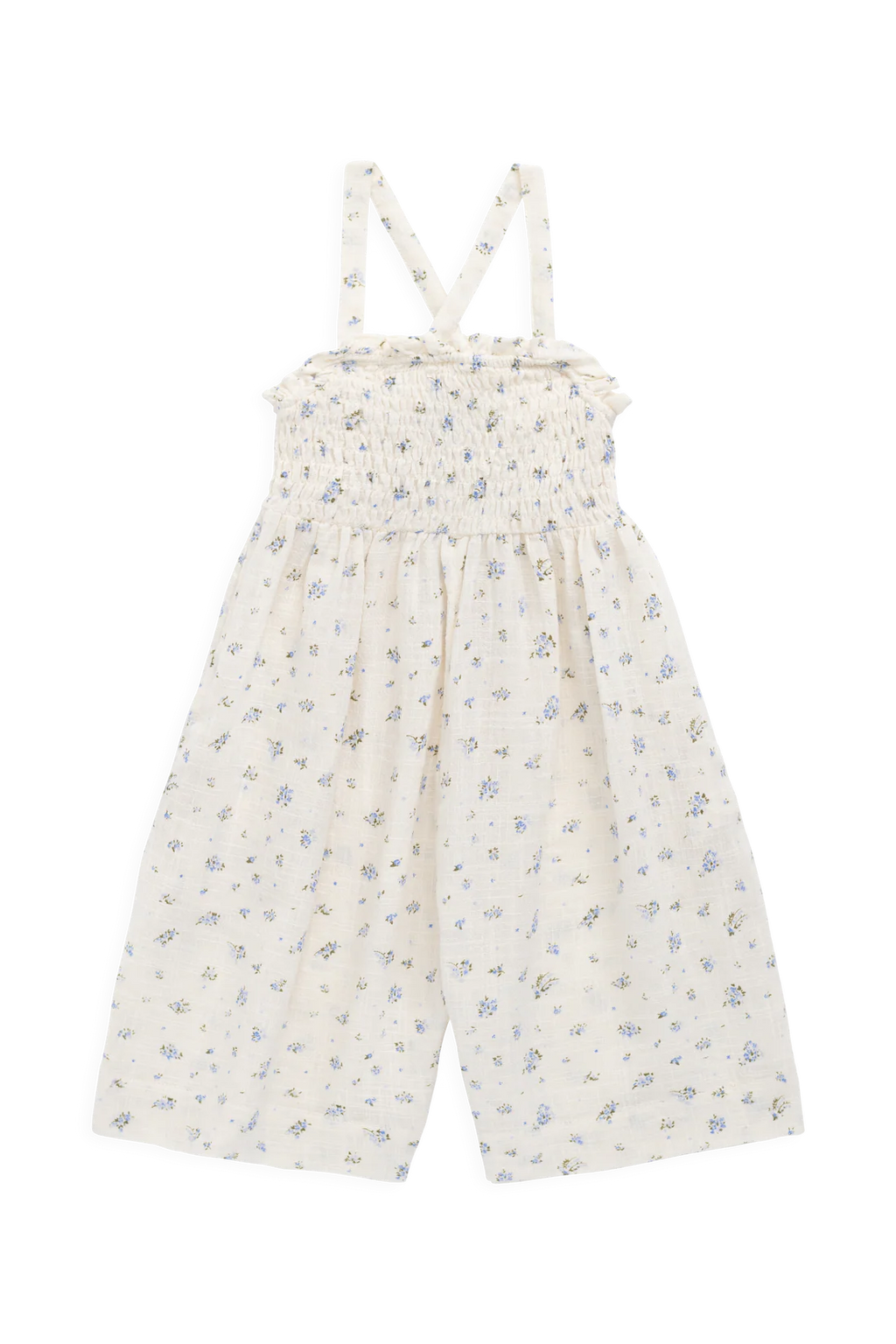 Organic Cotton Arabella Jumpsuit - Juniper Fields Blue