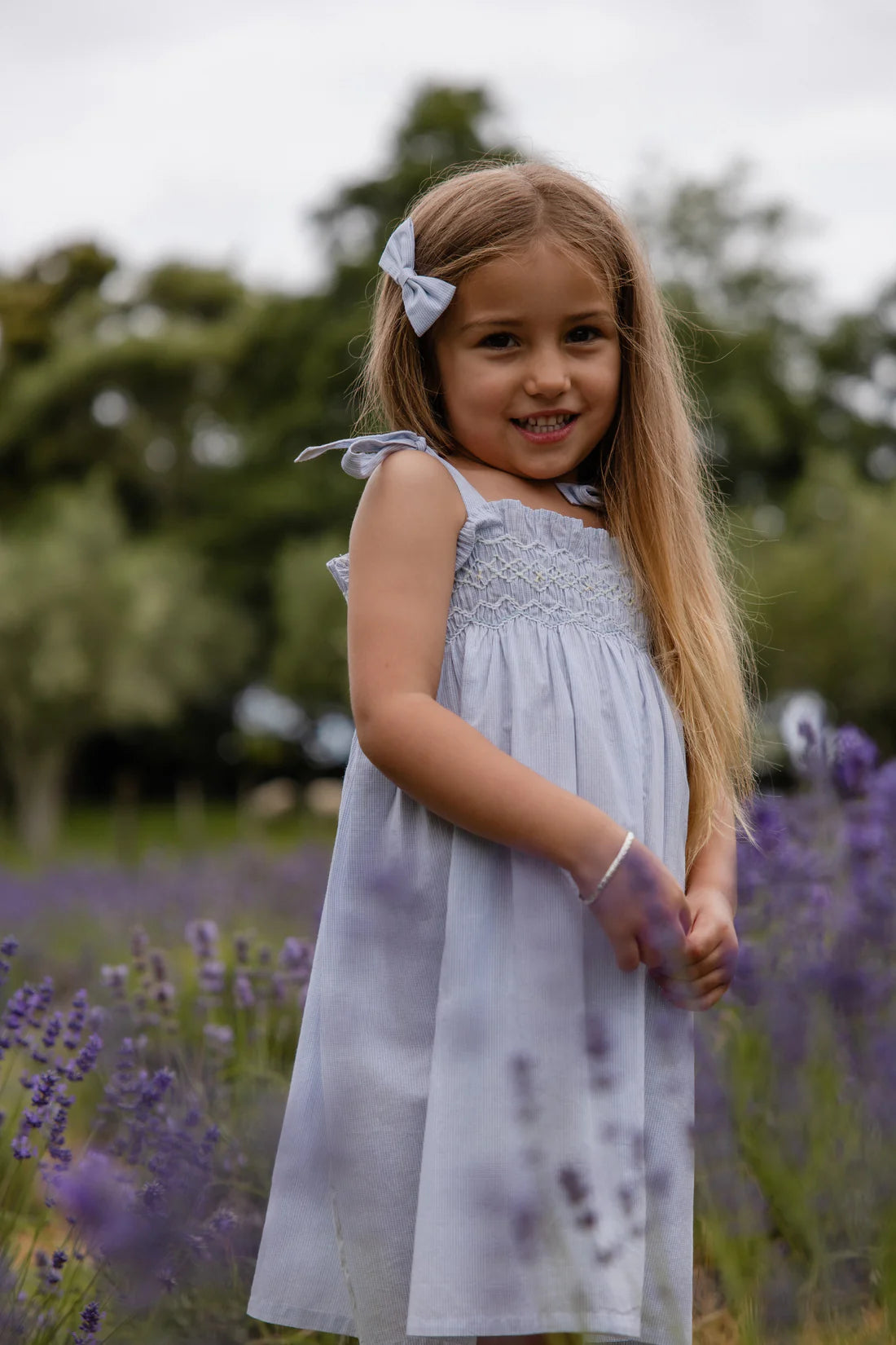 Organic Cotton Desiree Dress - Petite Check