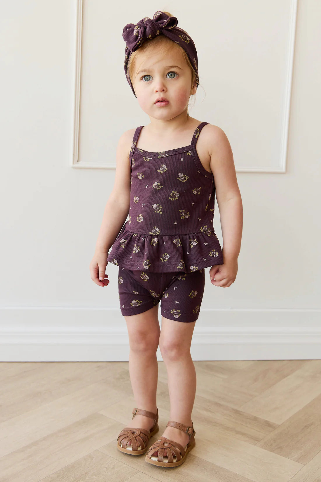 Organic Cotton Fine Rib Everyday Bike Short - Simone Huckleberry