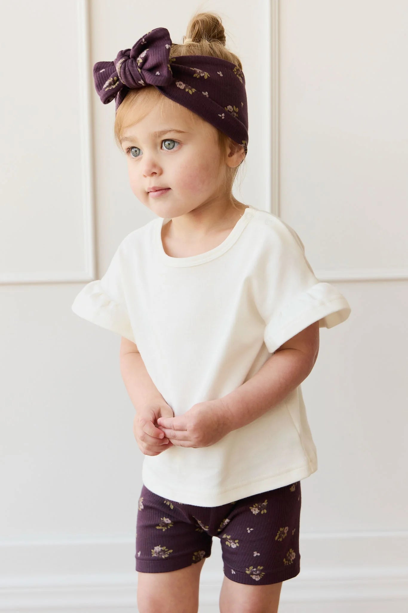 Organic Cotton Fine Rib Everyday Bike Short - Simone Huckleberry