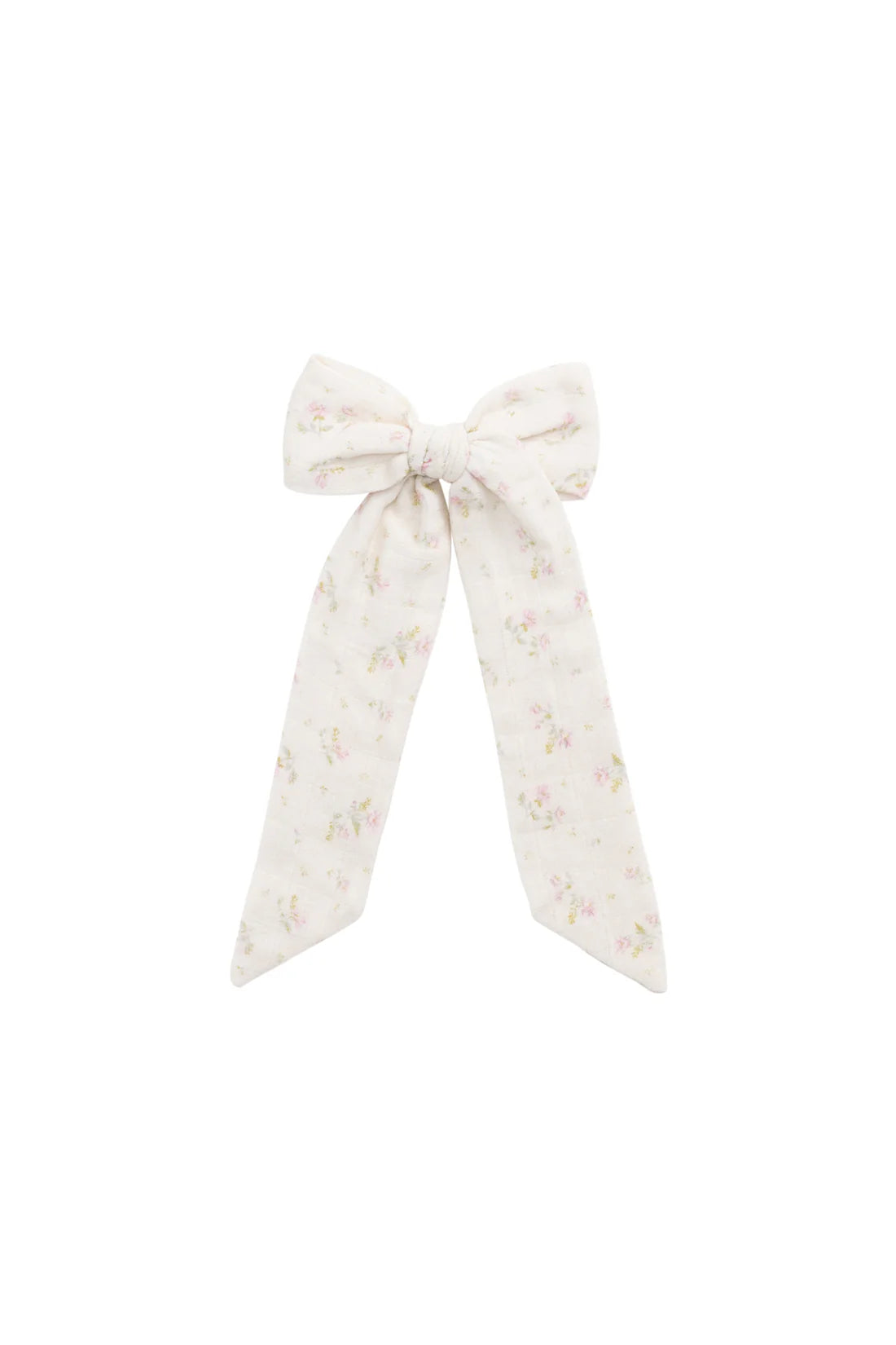 Organic Cotton Muslin Alora Bow - Emelia Pink