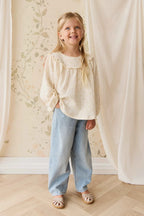 Organic Cotton Muslin Amira Blouse - Vintage Ditsy