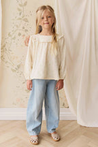 Organic Cotton Muslin Amira Blouse - Vintage Ditsy