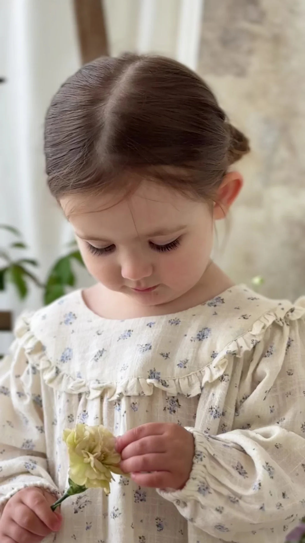 Organic Cotton Nathalie Blouse - Juniper Fields Blue