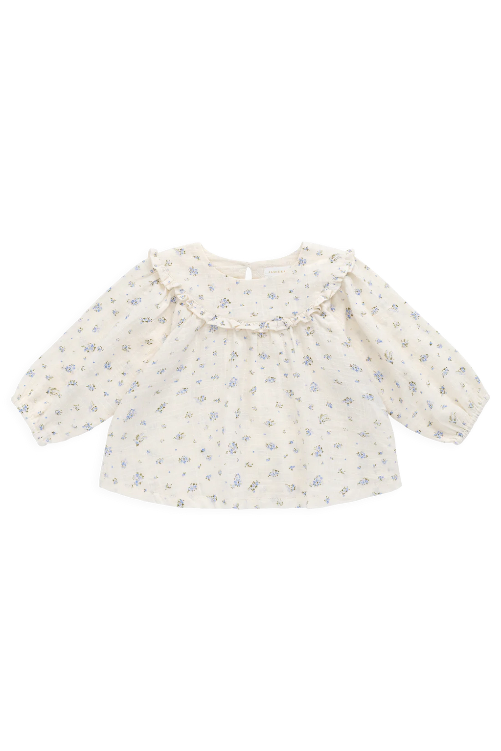 Organic Cotton Nathalie Blouse - Juniper Fields Blue