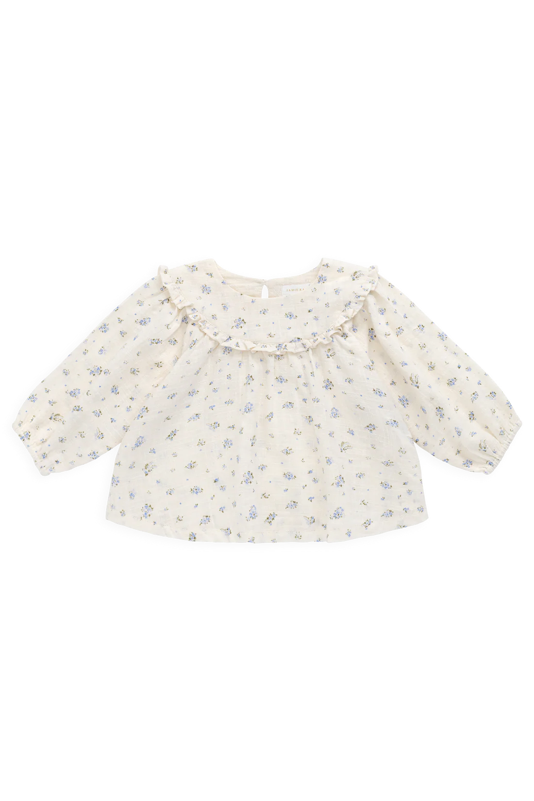 Organic Cotton Nathalie Blouse - Juniper Fields Blue