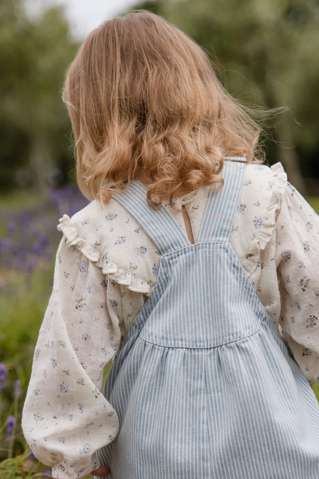 Organic Cotton Nathalie Blouse - Juniper Fields Blue