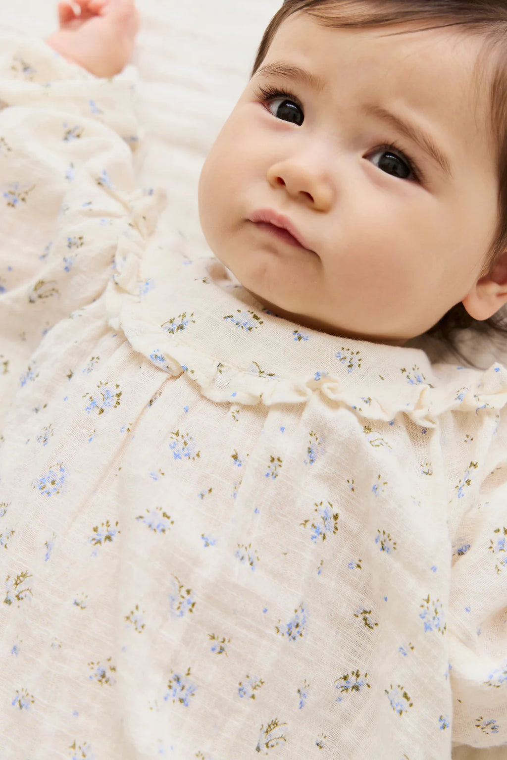 Organic Cotton Nathalie Blouse - Juniper Fields Blue