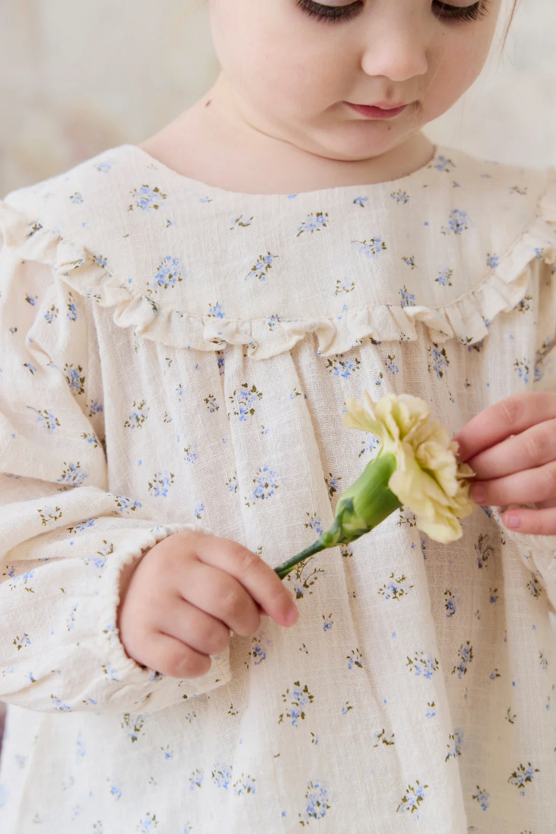 Organic Cotton Nathalie Blouse - Juniper Fields Blue