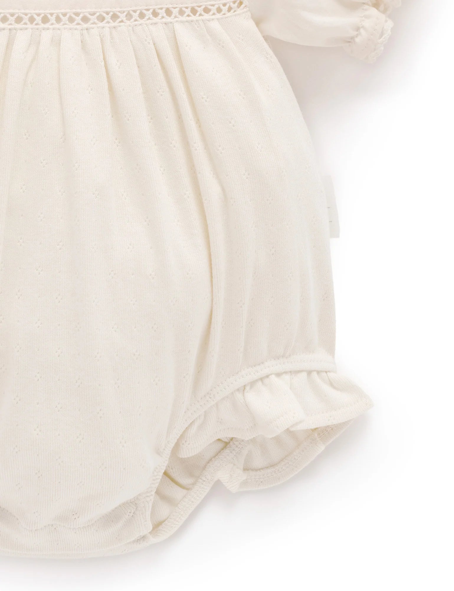 Embroidered Bodysuit Set - Cloud