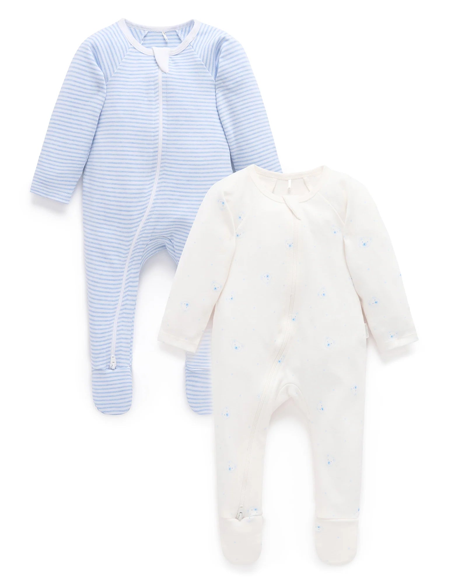 Blue Bear 2 Pack Zip Growsuit