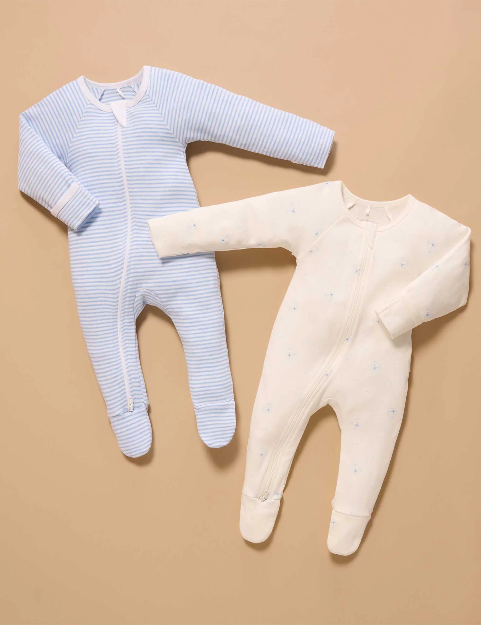 Blue Bear 2 Pack Zip Growsuit