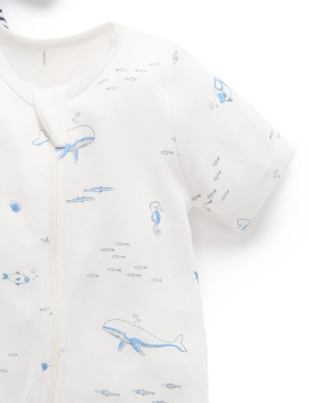 Nautical 2 Pack Short Zip Growsuit