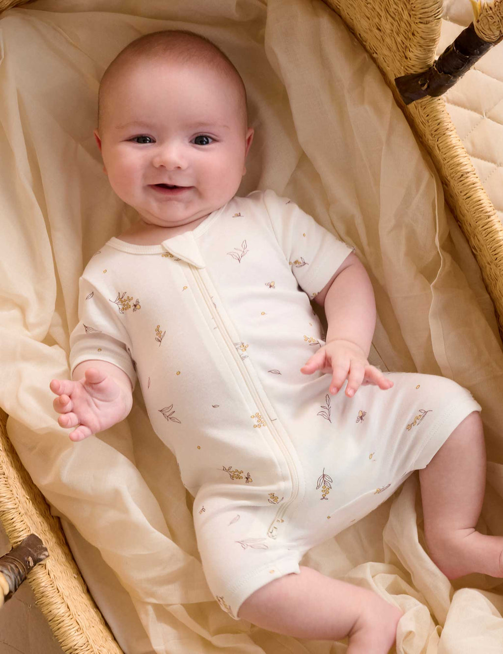 Wattle Bee 2 Pack Short Zip Growsuit