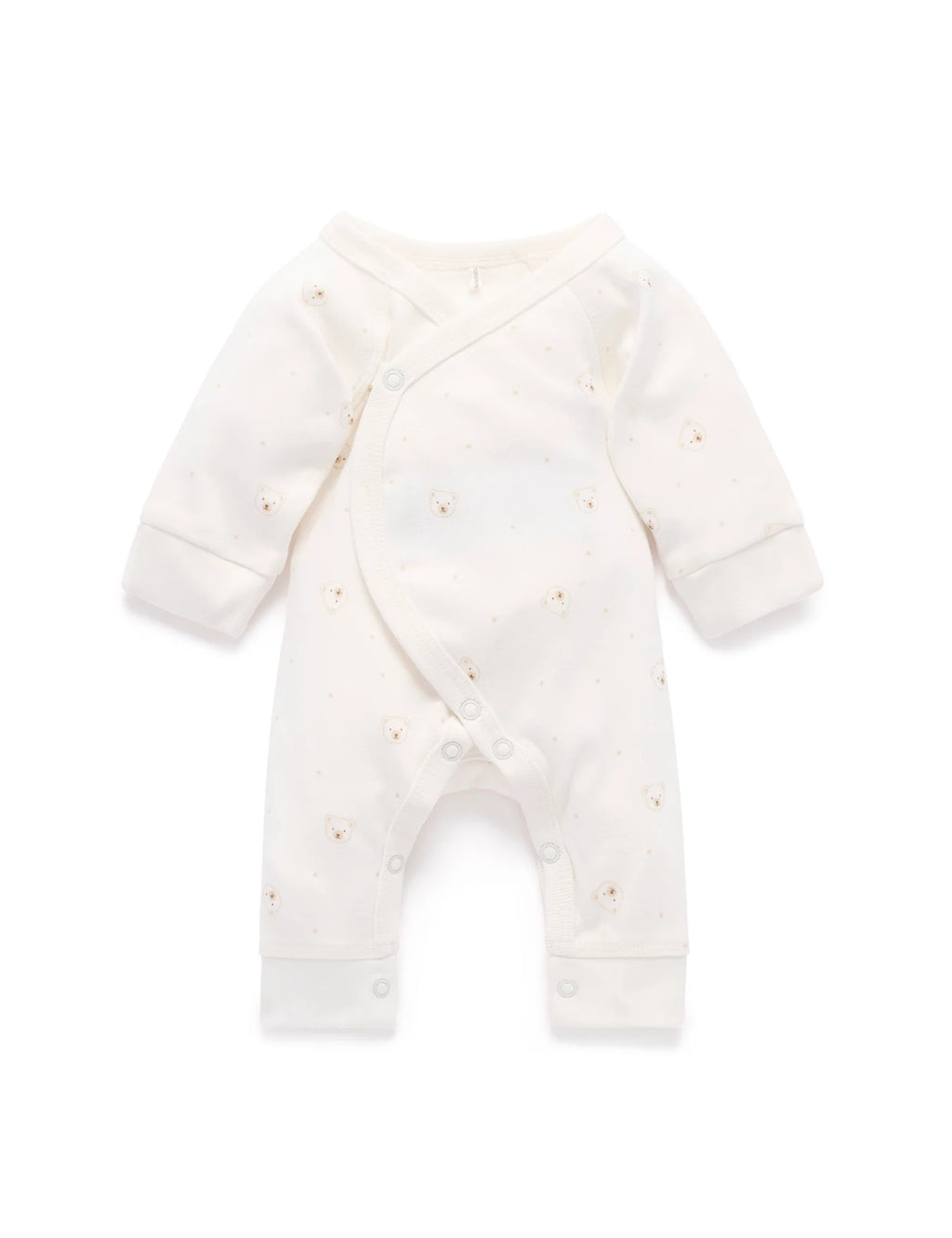 Premie Crossover LS Bodysuit Vanilla Bear