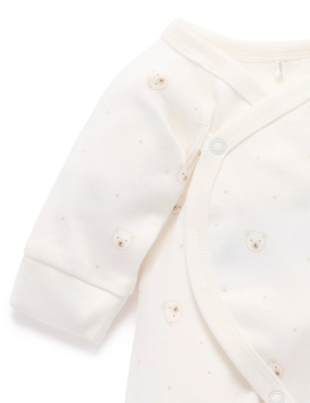 Premie Crossover LS Bodysuit Vanilla Bear