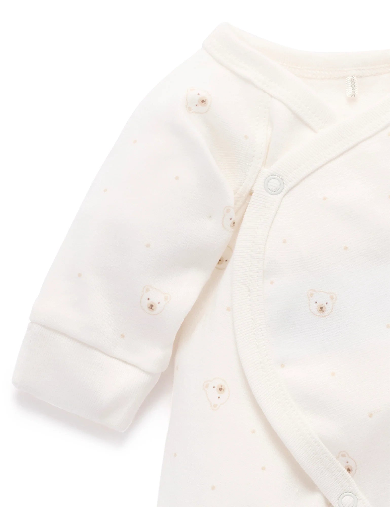 Premie Crossover LS Bodysuit Vanilla Bear