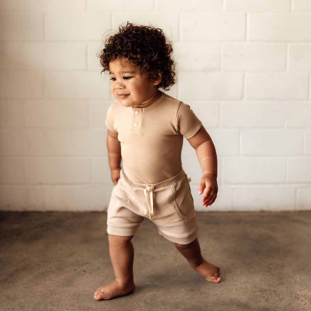 Pebble Short Sleeve Organic Bodysuit