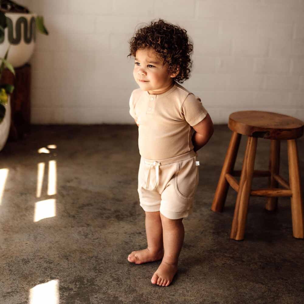 Pebble Short Sleeve Organic Bodysuit