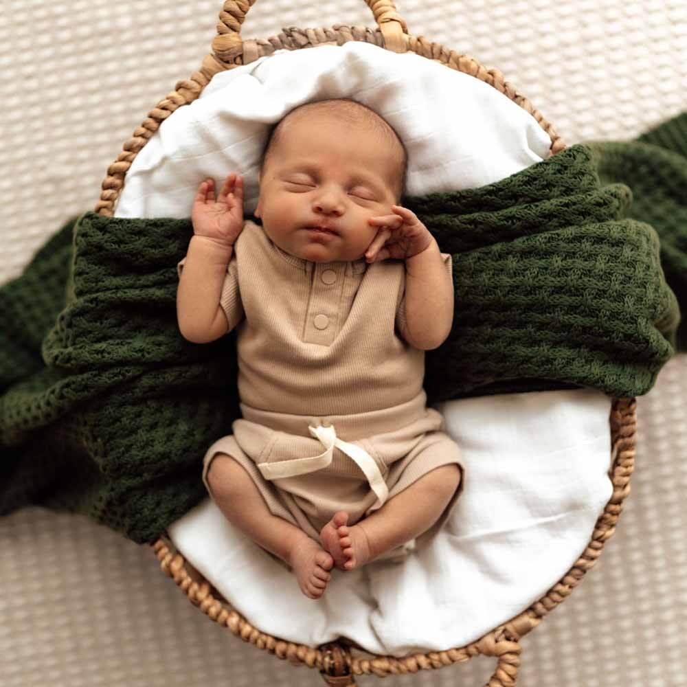 Pebble Short Sleeve Organic Bodysuit