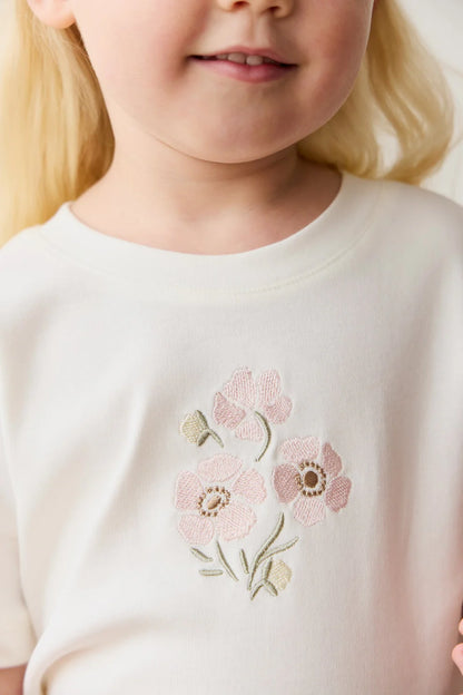 Pima Cotton Mimi Top - Parchment Penelope Rose Quartz