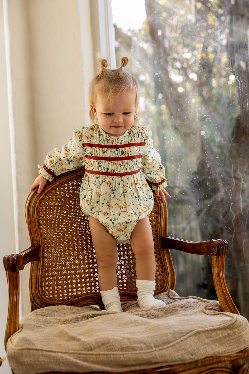 Pixie Playsuit - Natural Bird