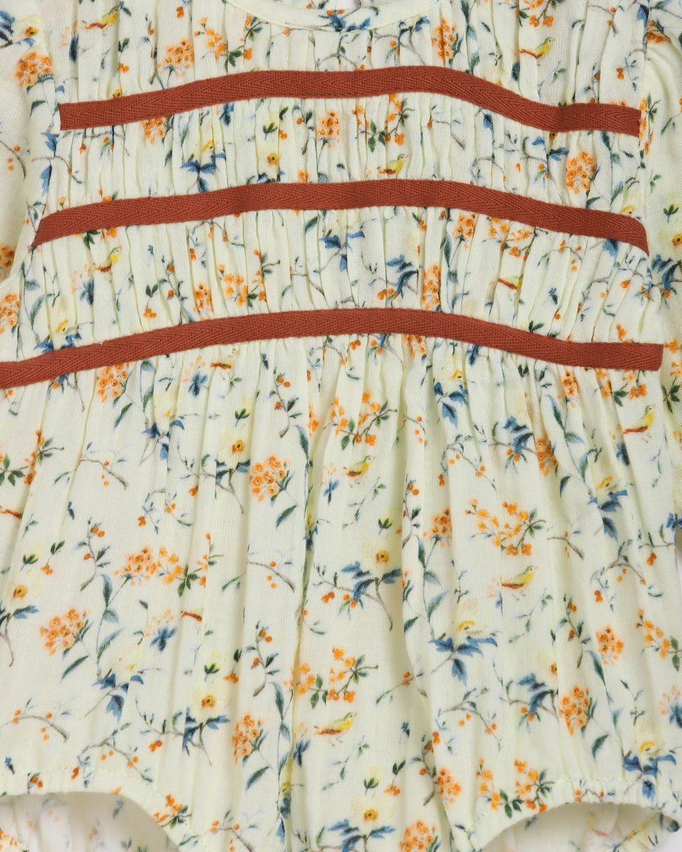 Pixie Playsuit - Natural Bird