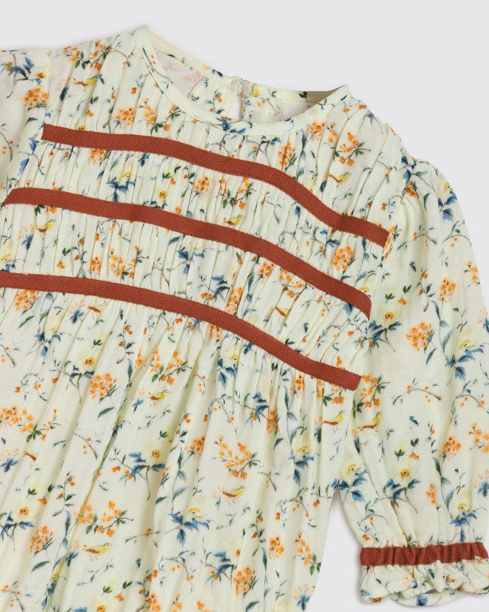 Pixie Playsuit - Natural Bird