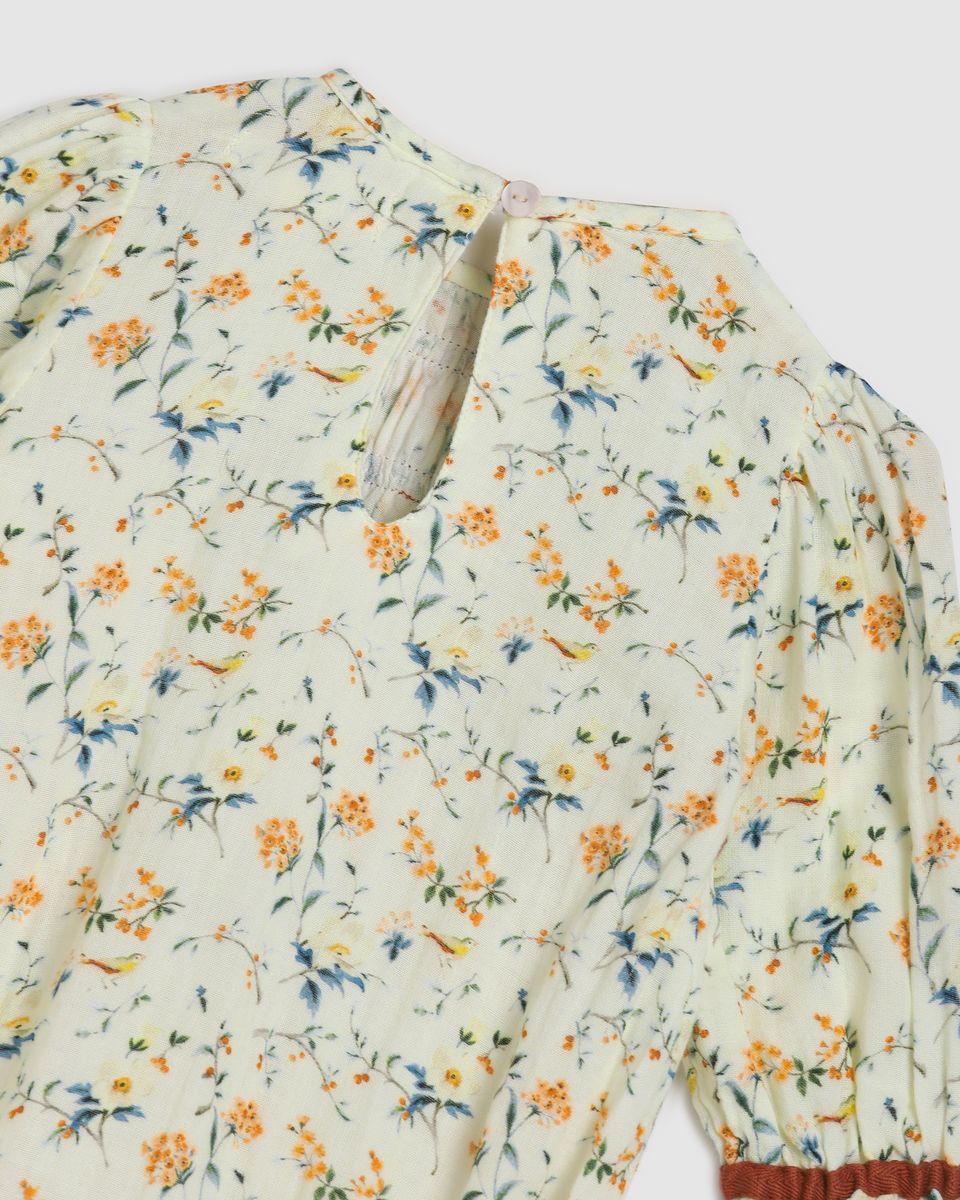 Pixie Playsuit - Natural Bird