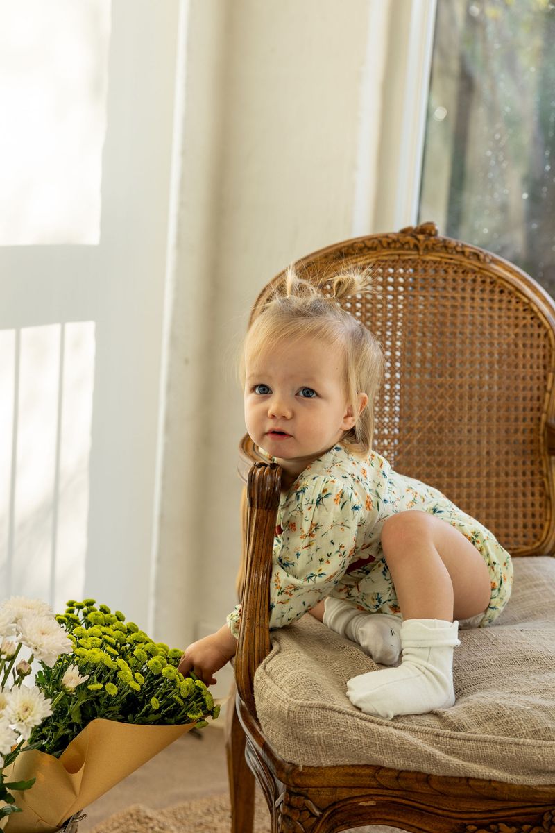 Pixie Playsuit - Natural Bird