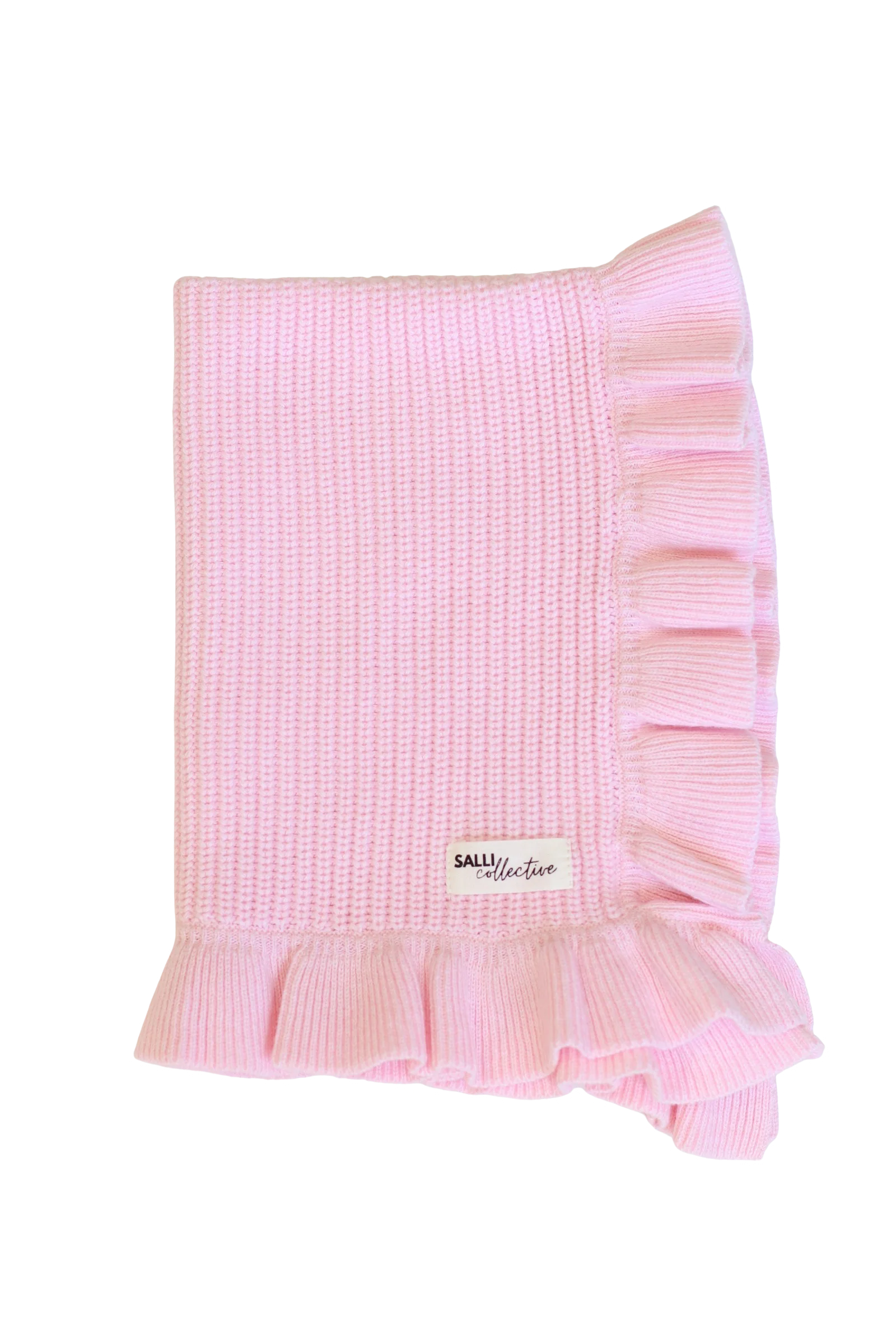 Luxe Ruffle Dolly Blanket - Powder Blush