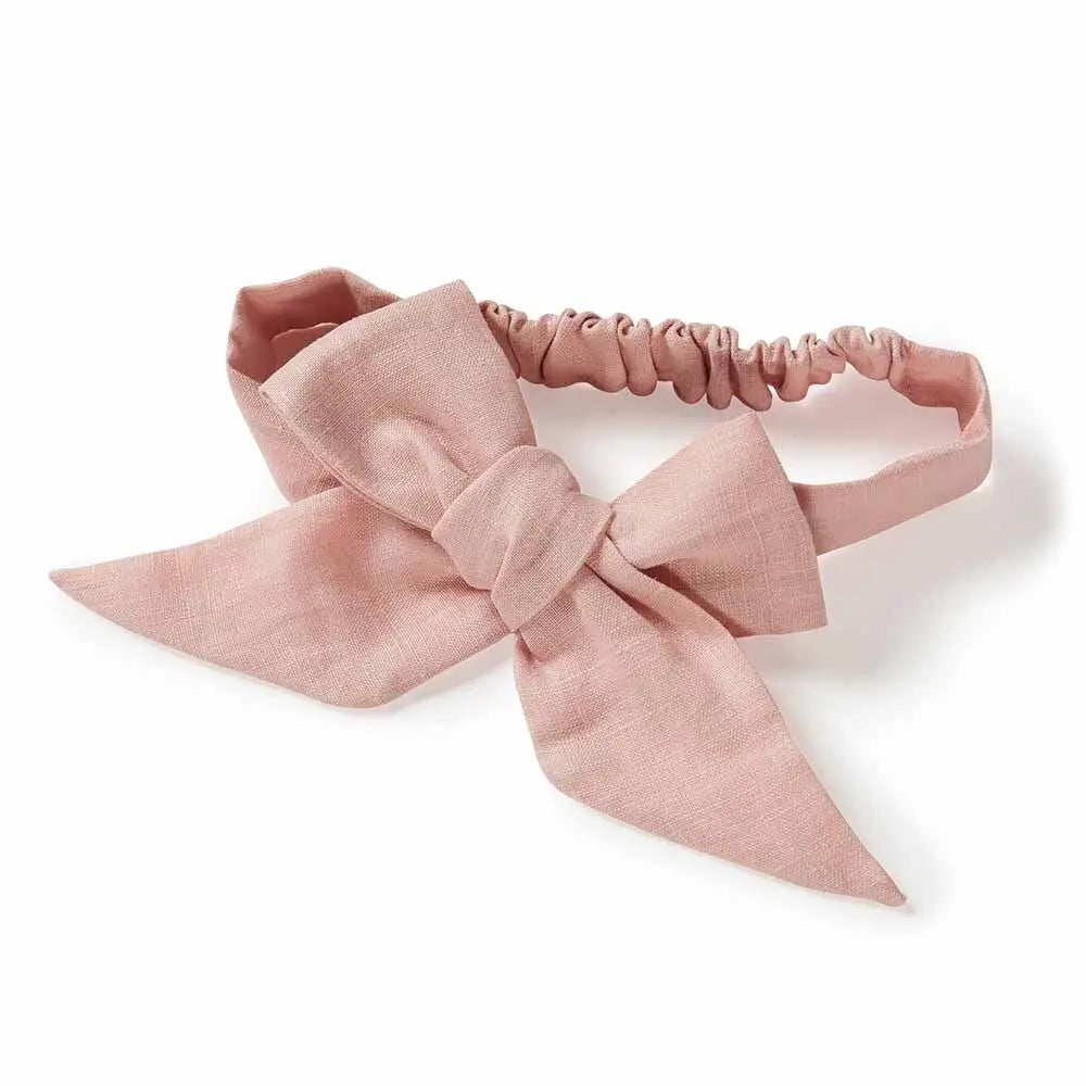 Pre-Tied Linen Bow - Baby & Toddler