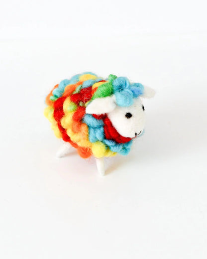 Felt Rainbow Sheep