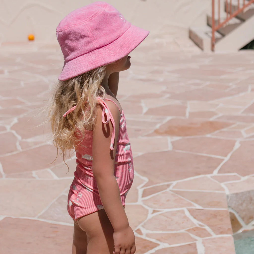 Retro Golden Orange Bucket Hat - Strawberry