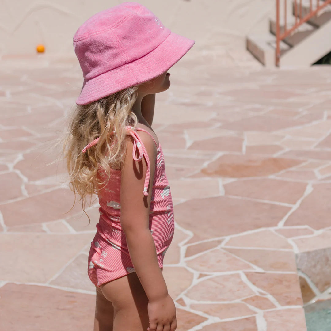 Retro Golden Orange Bucket Hat - Strawberry