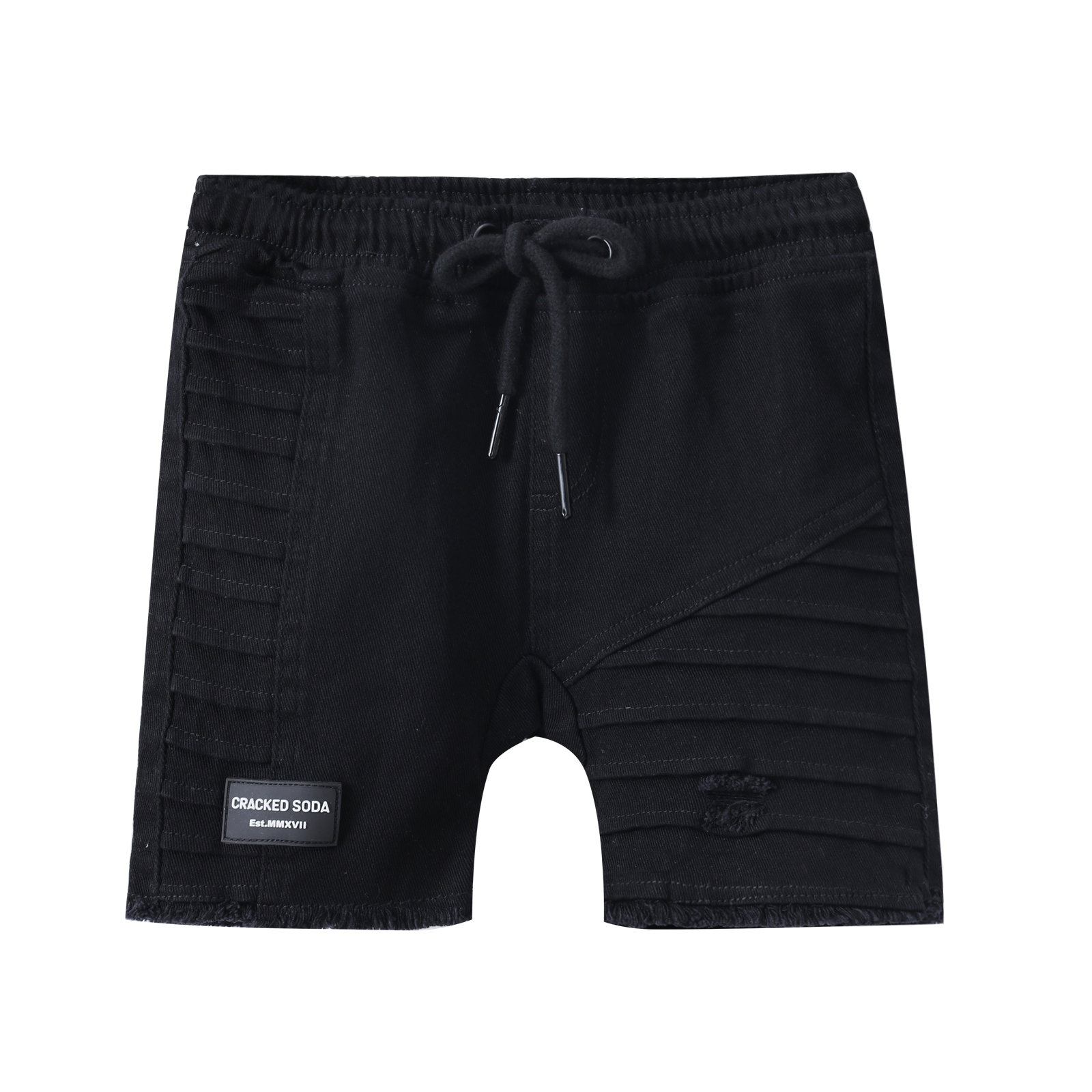 Rhodes Detailed Denim Shorts Black