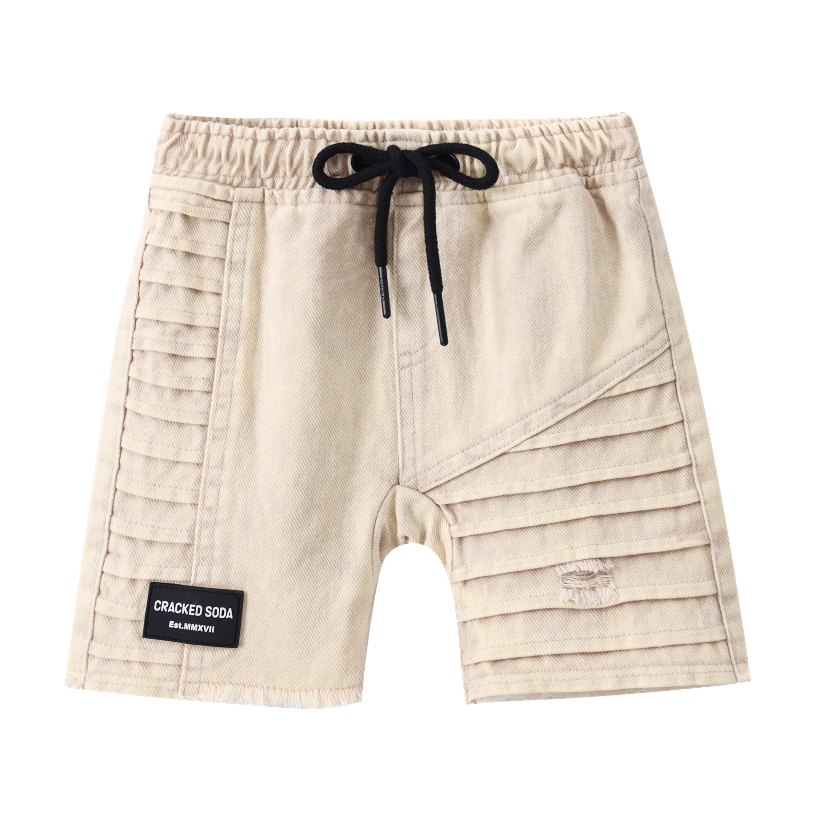 Rhodes Detailed Denim Shorts Oat