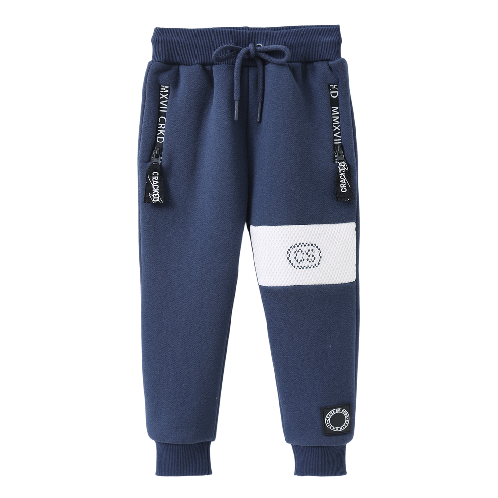 Archie Zip Trackpants - Navy