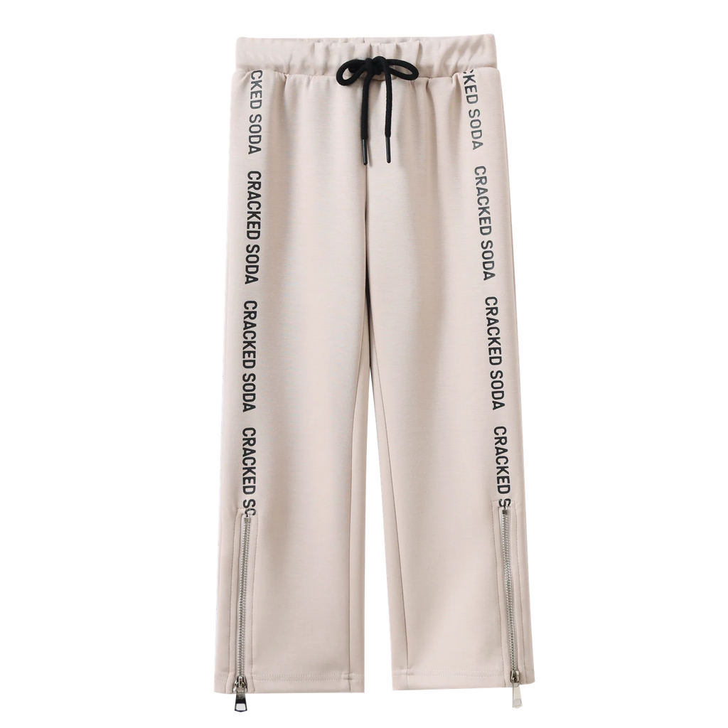 Harper Detail Pant With Zip - Sand
