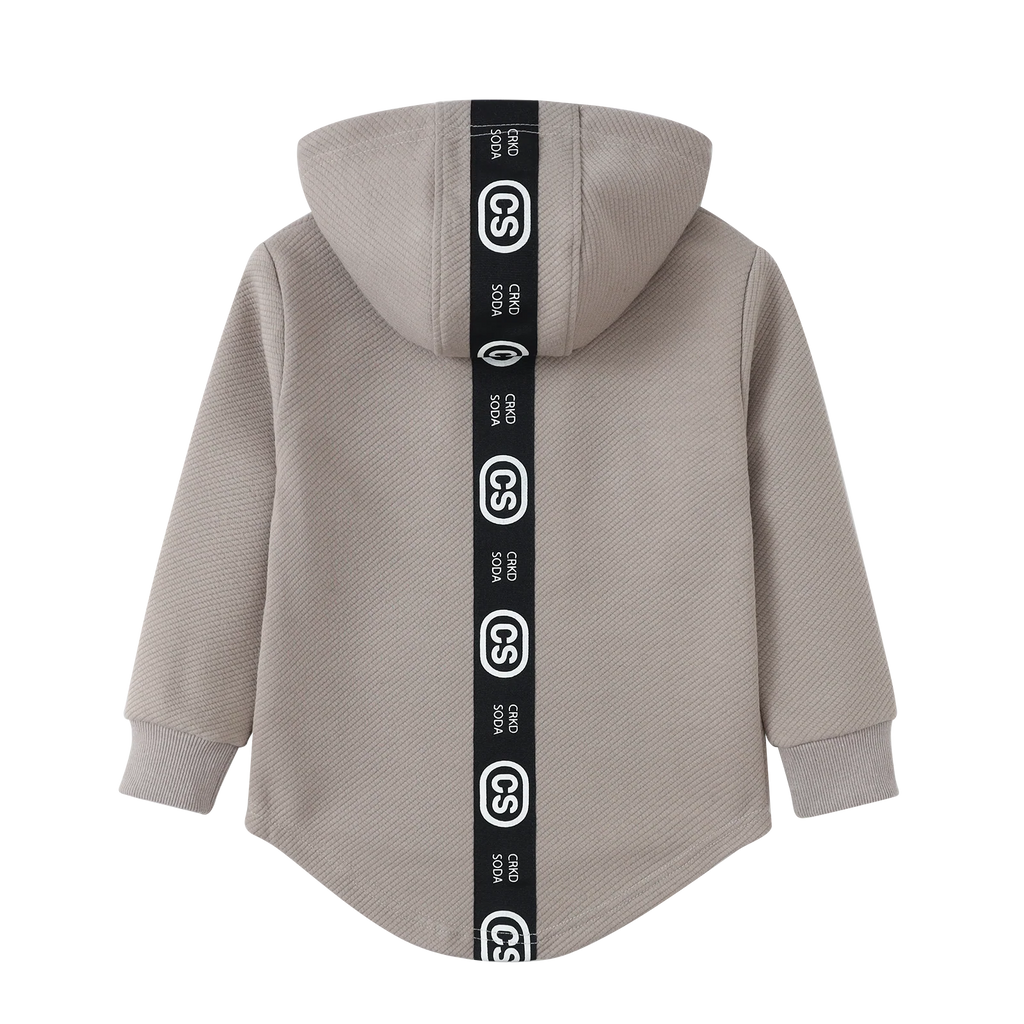 Theodore Quilted Hoodie - Truffle