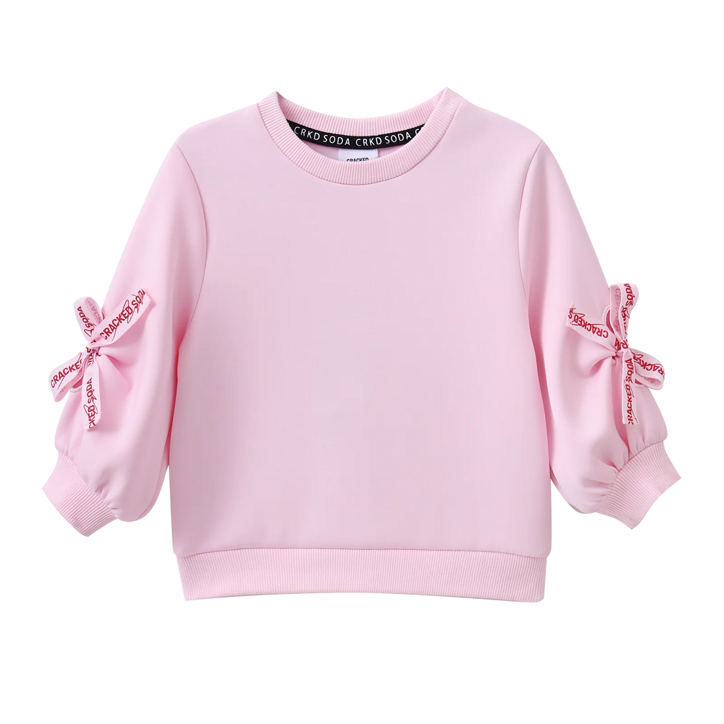 Scarlett Bow Crew - Pink