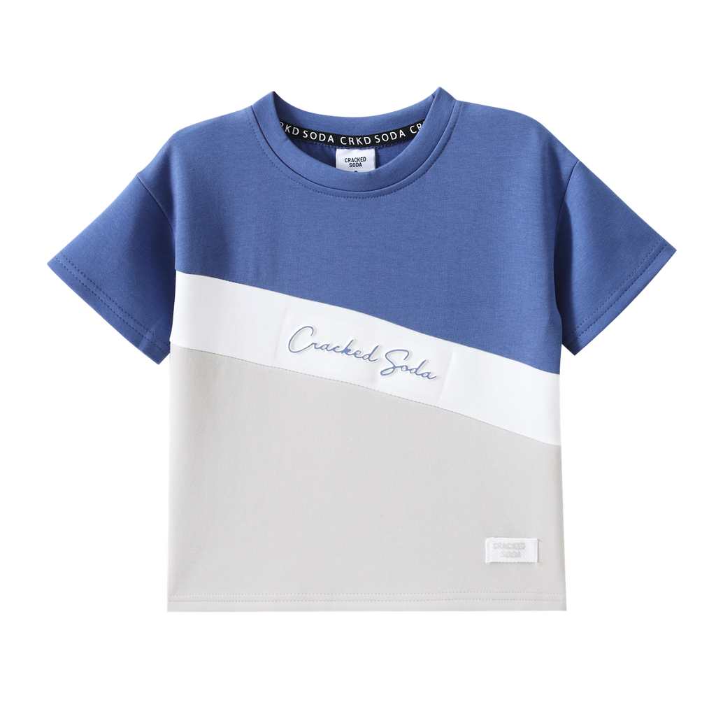 Jacob Multi Tee - Blue/Pebble