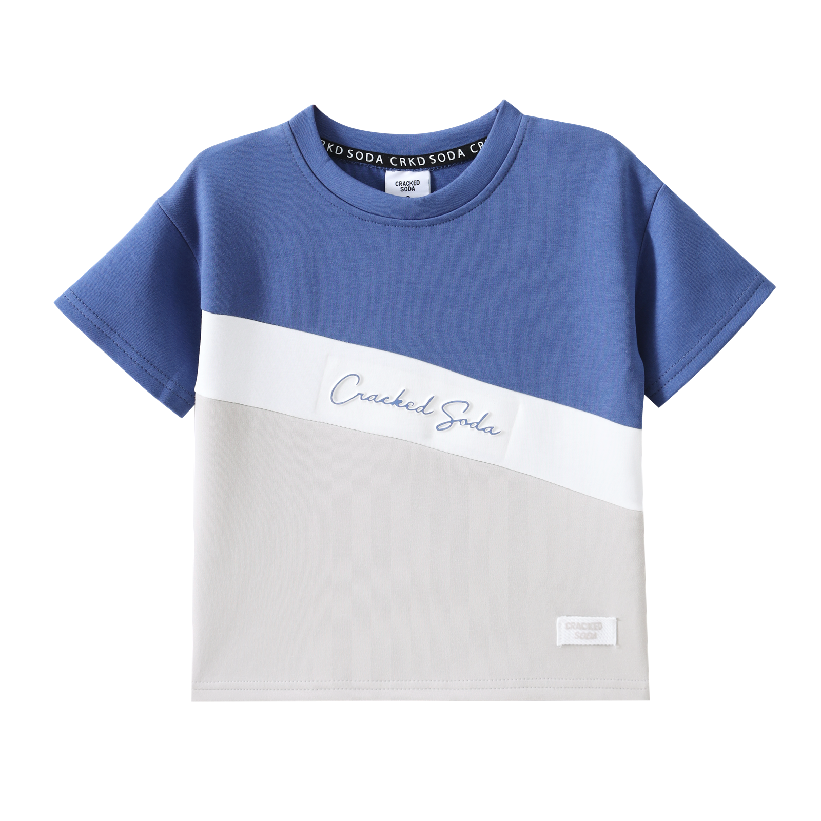 Jacob Multi Tee - Blue/Pebble